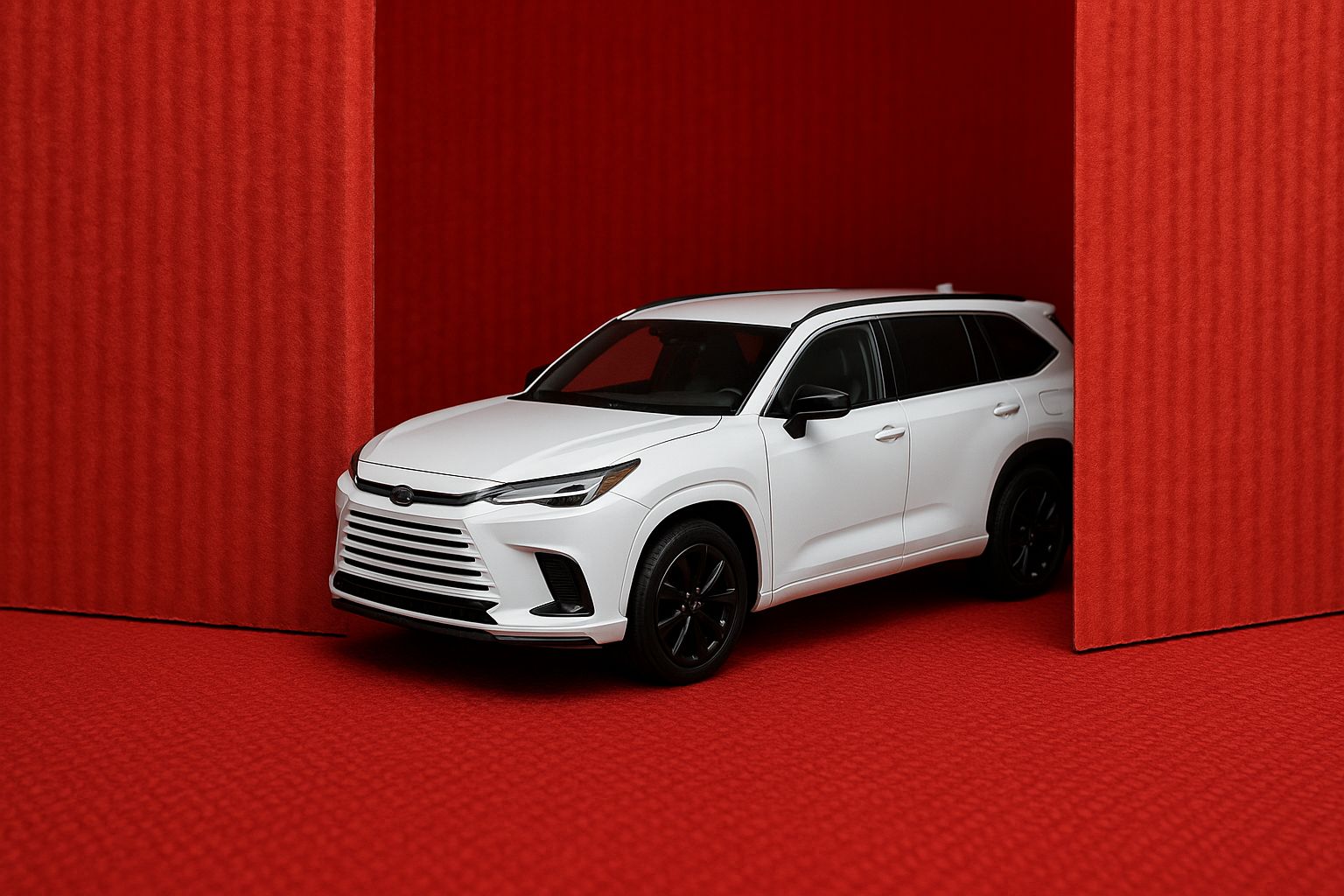 Matvaror i röda emballage, redo för leverans med Sendify.